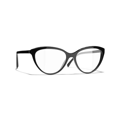 Cat Eye Eyeglasses Acetate Black .